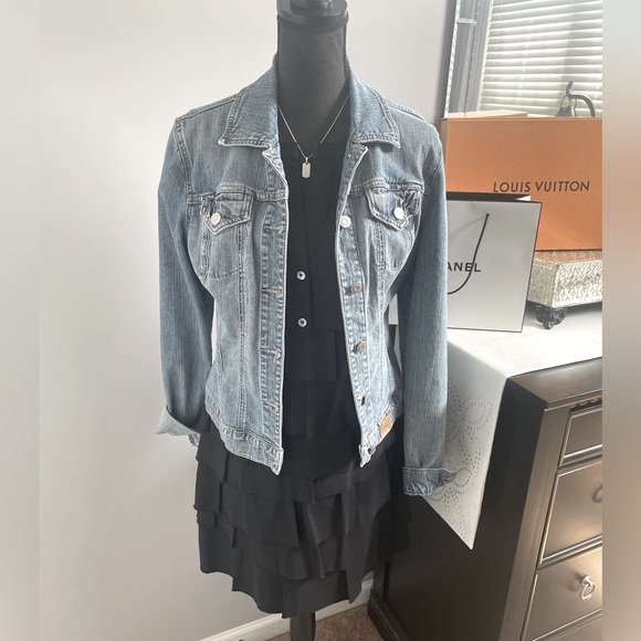 BCBG Max Azria Cotton Ruffle Dress - Picture 5 of 7